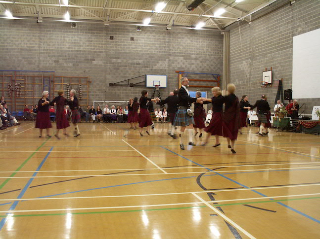 a team dancing